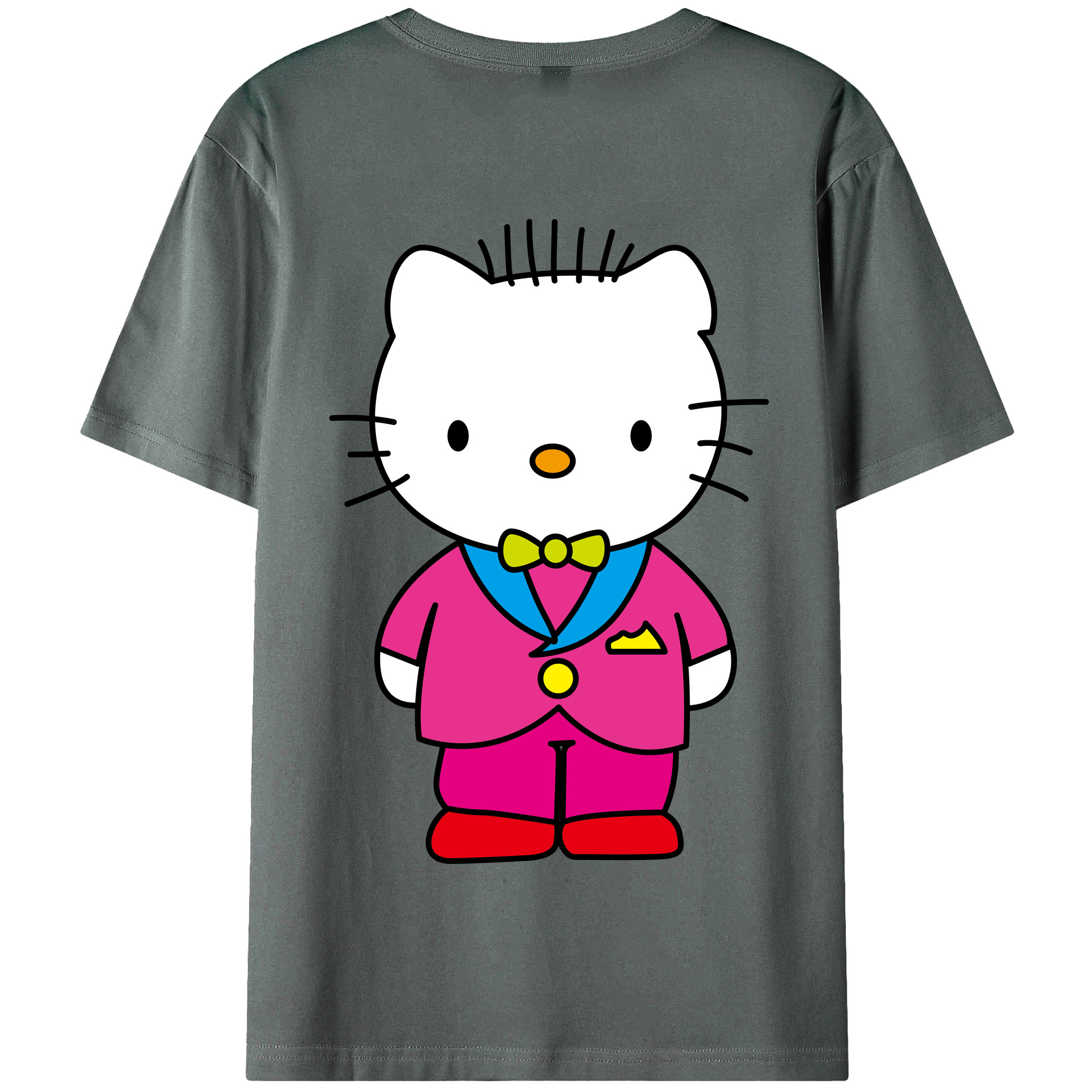 （画像用） Hello Kitty ハローキティ 綿100％半袖Tシャツ（背面プリント）